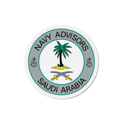 Navy Advisors Saudi Arabia (U.S. Navy) Die-Cut Magnet-3" x 3"-The Sticker Space