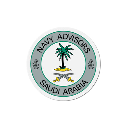 Navy Advisors Saudi Arabia (U.S. Navy) Die-Cut Magnet-5" x 5"-The Sticker Space