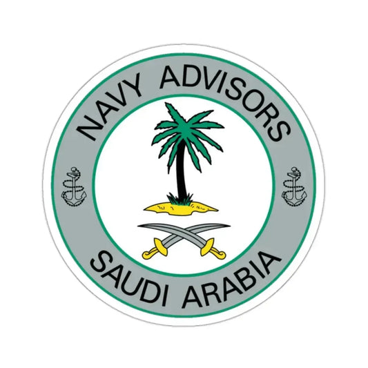 Navy Advisors Saudi Arabia (U.S. Navy) STICKER Vinyl Kiss-Cut Decal 2 Inch White - The Sticker Space