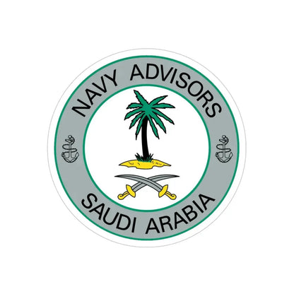 Navy Advisors Saudi Arabia (U.S. Navy) Transparent STICKER Die-Cut Vinyl Decal 4 Inch Transparent - The Sticker Space