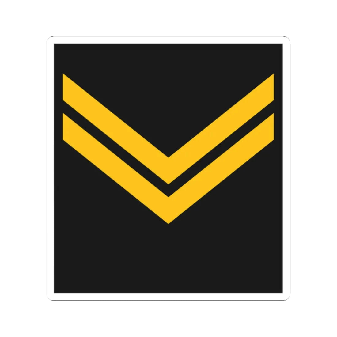 Navy ALB OR 6 (Albania) (Military Rank) STICKER Vinyl Kiss-Cut Decal 2 Inch White - The Sticker Space