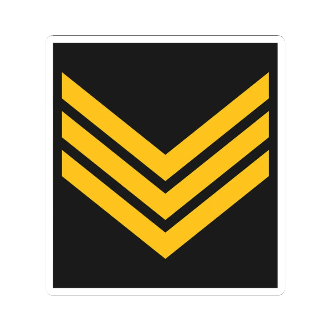 Navy ALB OR 7 (Albania) (Military Rank) STICKER Vinyl Kiss-Cut Decal 2 Inch White - The Sticker Space