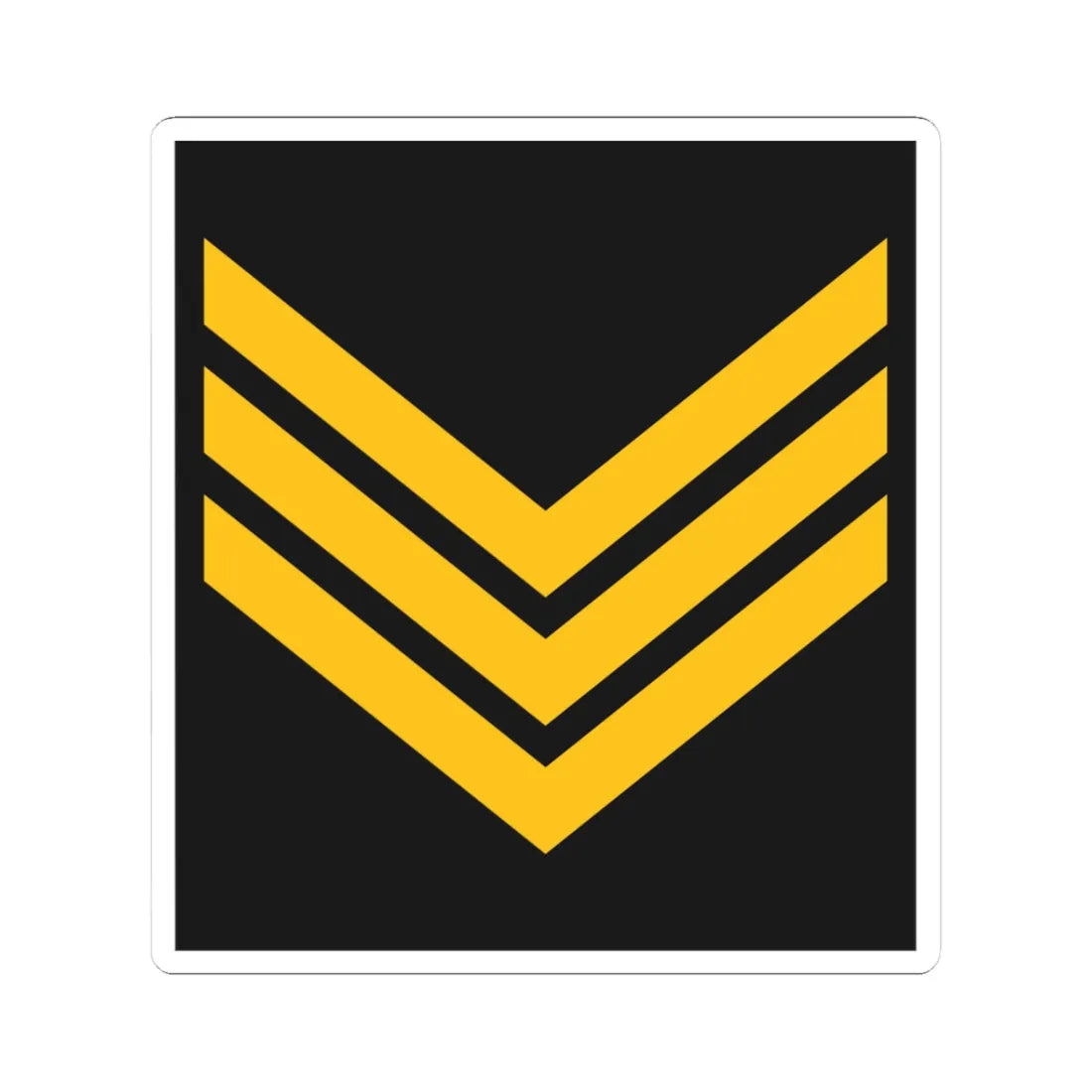 Navy ALB OR 7 (Albania) (Military Rank) STICKER Vinyl Kiss-Cut Decal 3 Inch White - The Sticker Space