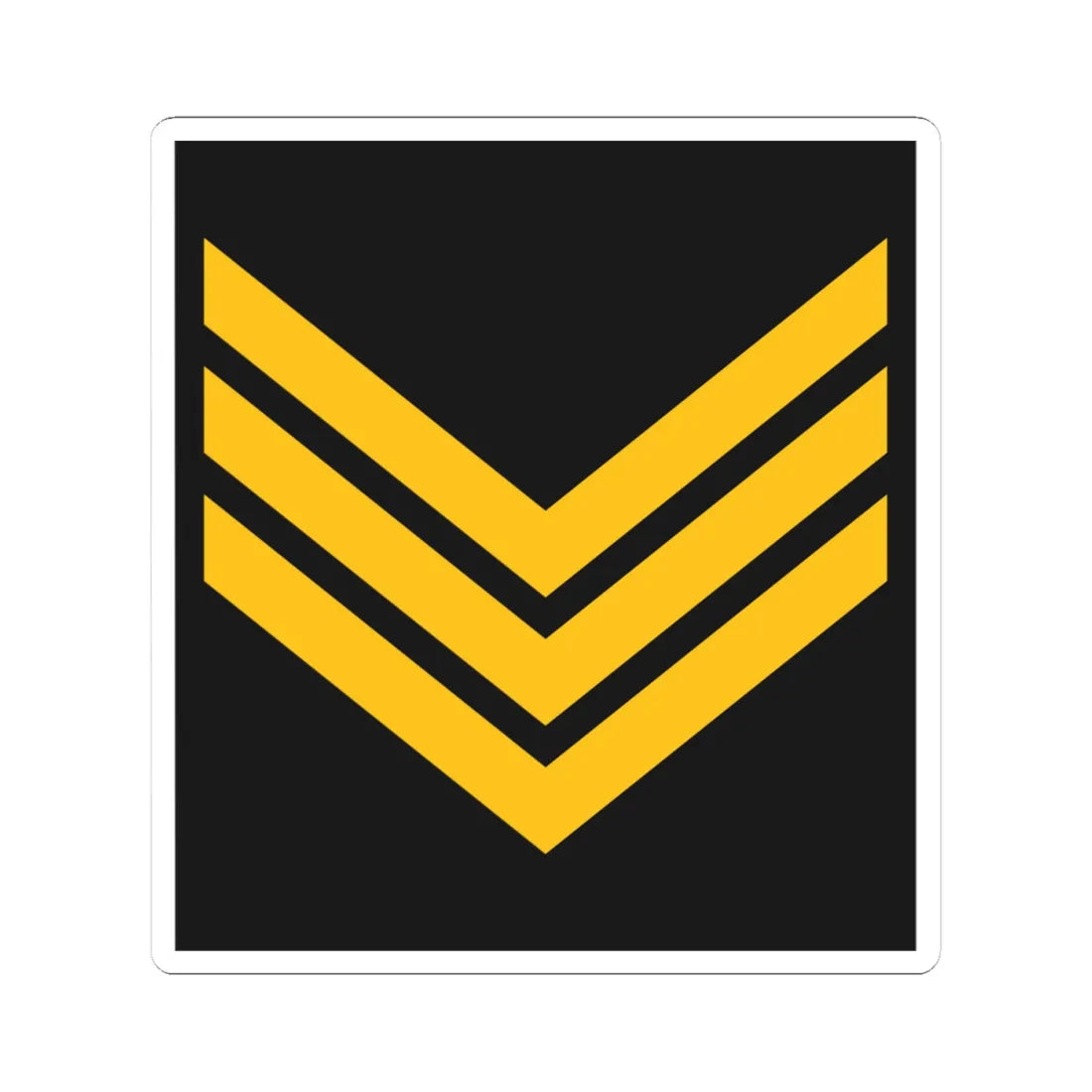 Navy ALB OR 7 (Albania) (Military Rank) STICKER Vinyl Kiss-Cut Decal 4 Inch White - The Sticker Space