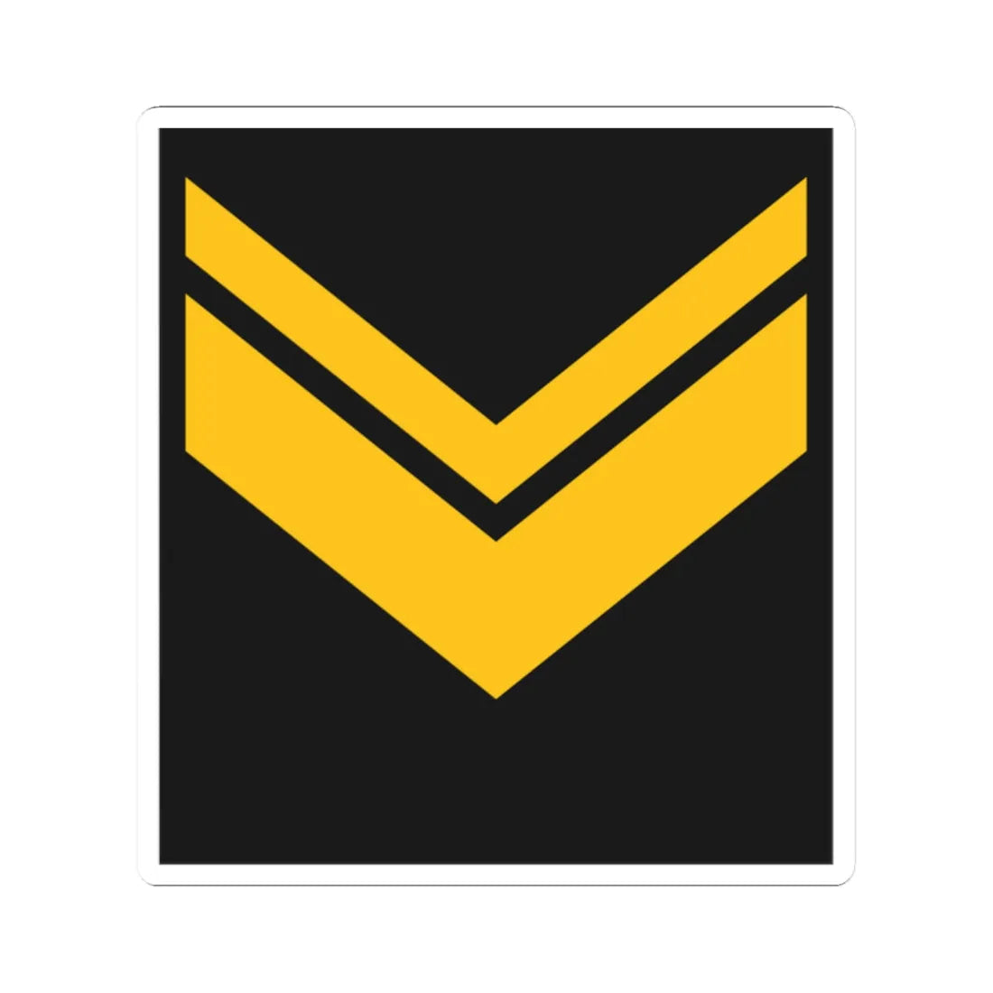 Navy ALB OR 8 (Albania) (Military Rank) STICKER Vinyl Kiss-Cut Decal 2 Inch White - The Sticker Space