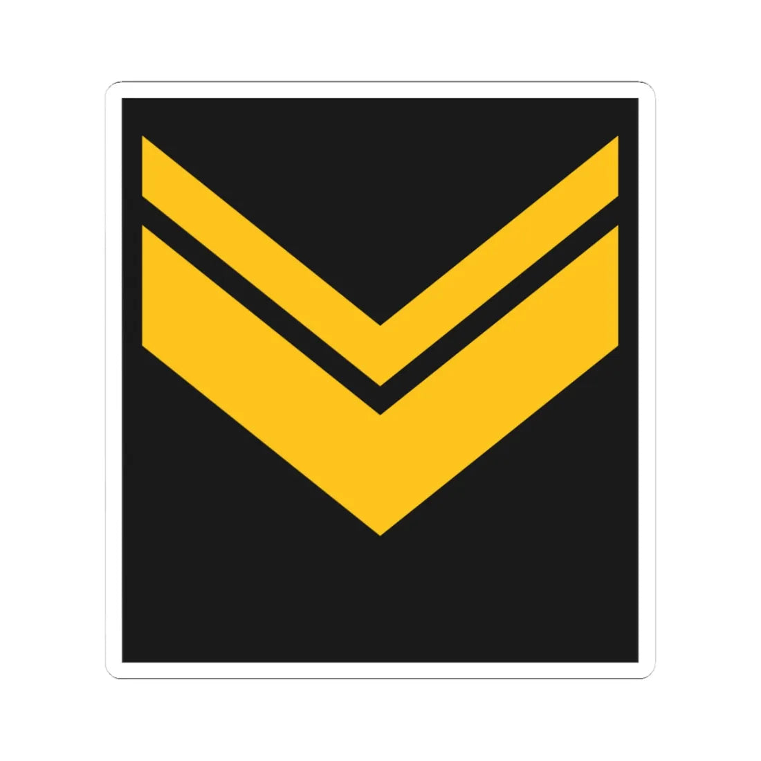 Navy ALB OR 8 (Albania) (Military Rank) STICKER Vinyl Kiss-Cut Decal 3 Inch White - The Sticker Space