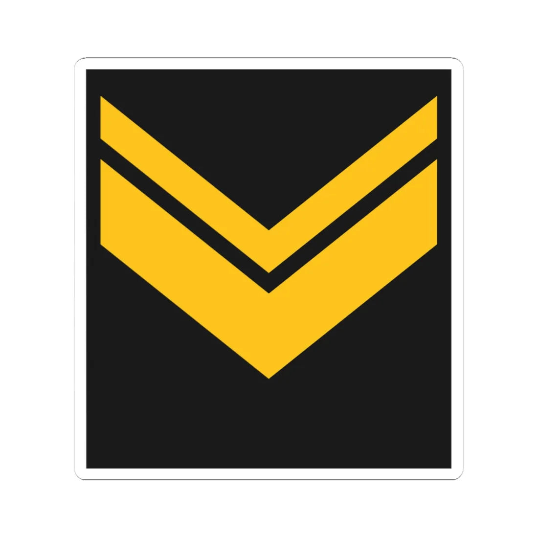 Navy ALB OR 8 (Albania) (Military Rank) STICKER Vinyl Kiss-Cut Decal 4 Inch White - The Sticker Space