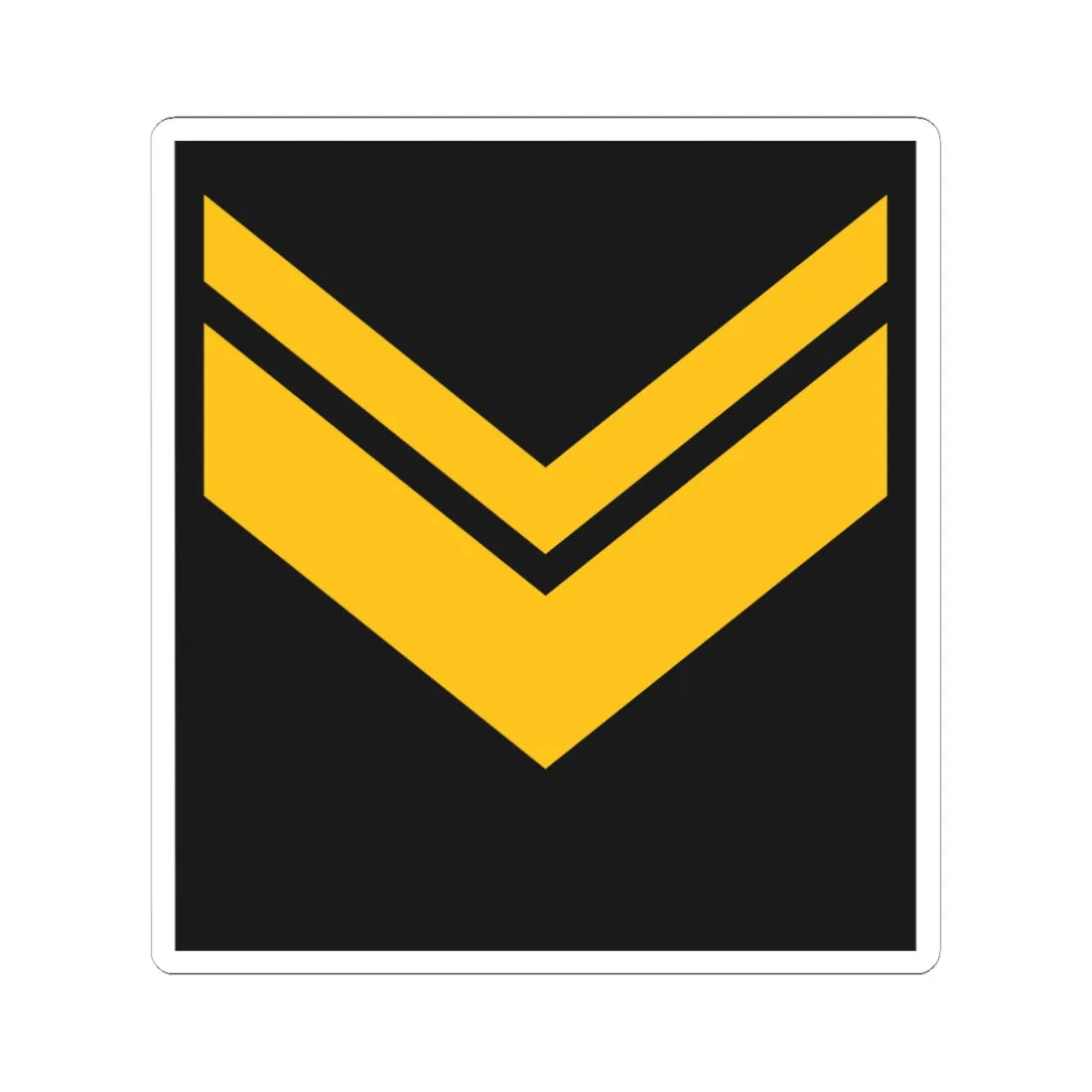 Navy ALB OR 8 (Albania) (Military Rank) STICKER Vinyl Kiss-Cut Decal 6 Inch White - The Sticker Space