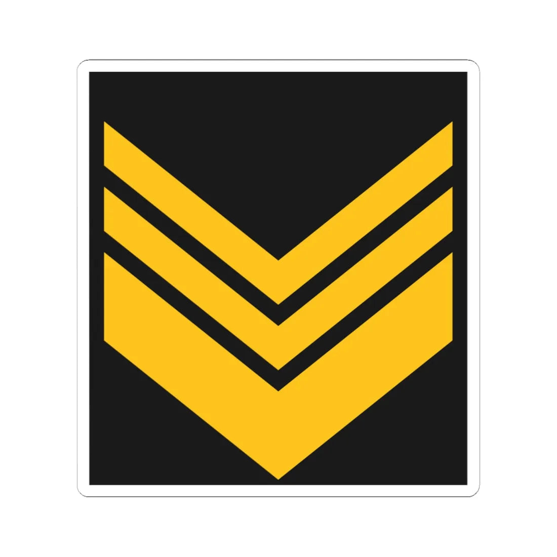 Navy ALB OR 9 (Albania) (Military Rank) STICKER Vinyl Kiss-Cut Decal 6 Inch White - The Sticker Space