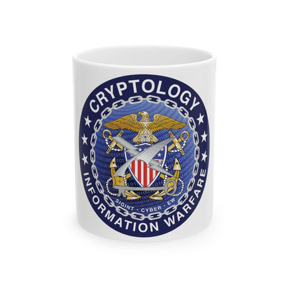 Navy cryptologic community (U.S. Navy) White Coffee Mug-11oz-The Sticker Space