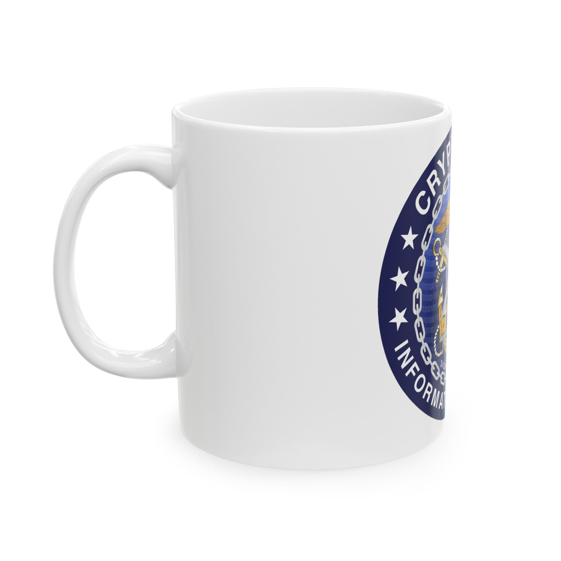 Navy cryptologic community (U.S. Navy) White Coffee Mug-The Sticker Space