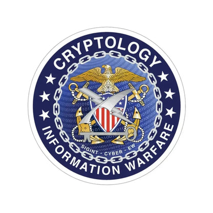 Navy cryptologic community (U.S. Navy) STICKER Vinyl Die-Cut Decal 3 Inch - The Sticker Space