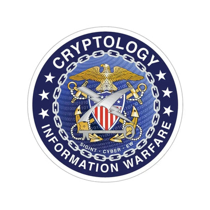 Navy cryptologic community (U.S. Navy) STICKER Vinyl Die-Cut Decal 3 Inch - The Sticker Space