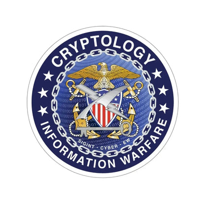 Navy cryptologic community (U.S. Navy) STICKER Vinyl Die-Cut Decal 6 Inch - The Sticker Space