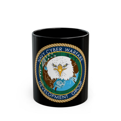 Navy Cyber Warfare Development Group (U.S. Navy) Black Coffee Mug-11oz-The Sticker Space