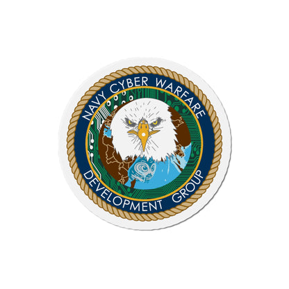 Navy Cyber Warfare Development Group (U.S. Navy) Die-Cut Magnet-4" x 4"-The Sticker Space