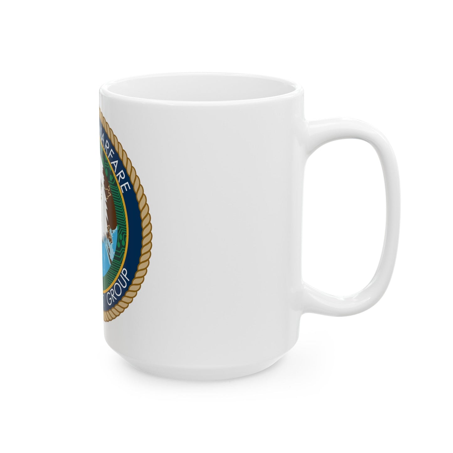 Navy Cyber Warfare Development Group (U.S. Navy) White Coffee Mug-The Sticker Space