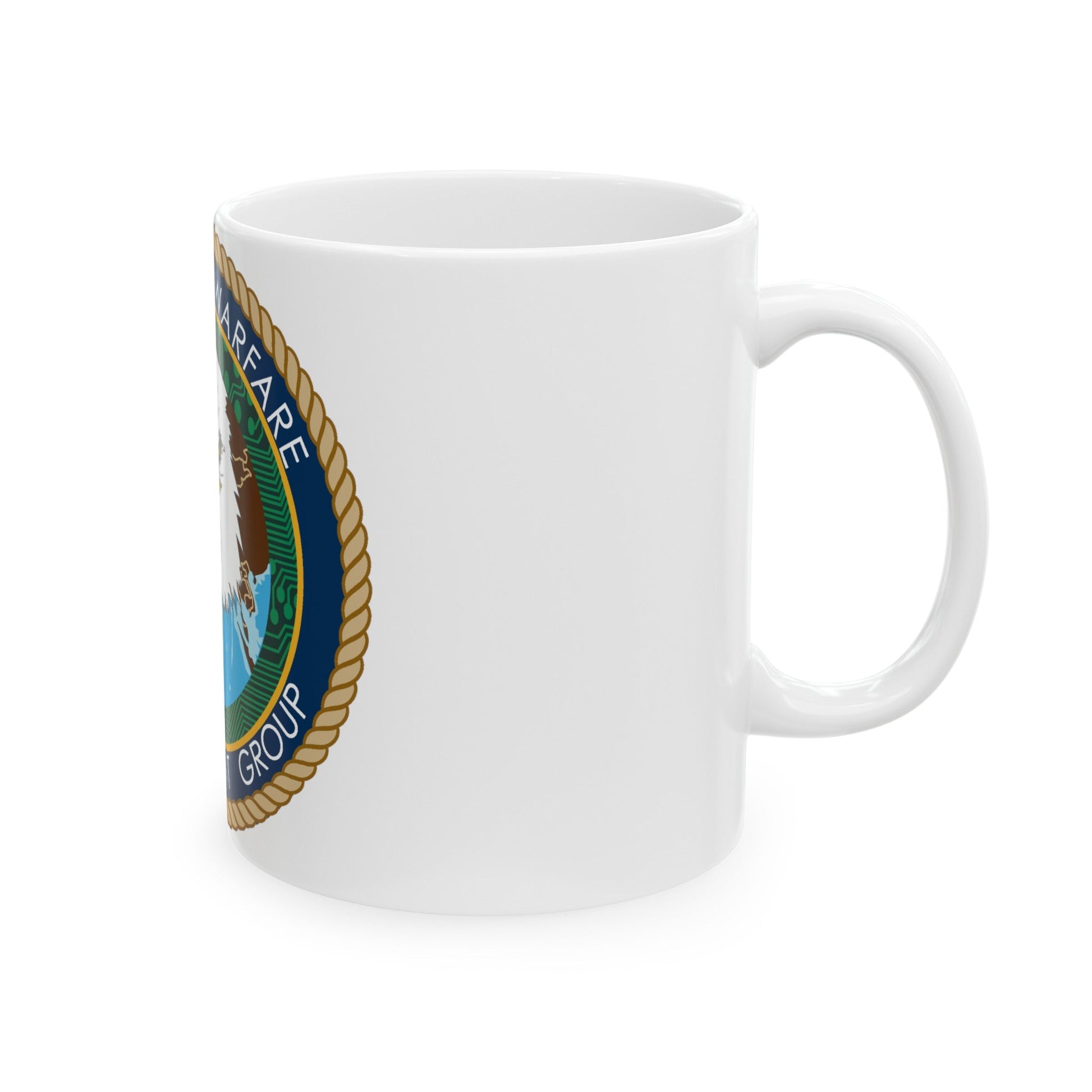 Navy Cyber Warfare Development Group (U.S. Navy) White Coffee Mug-The Sticker Space