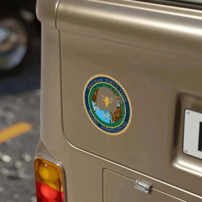 Navy Cyber Warfare Development Group (U.S. Navy) REVERSE PRINT Transparent Die-Cut STICKER - The Sticker Space