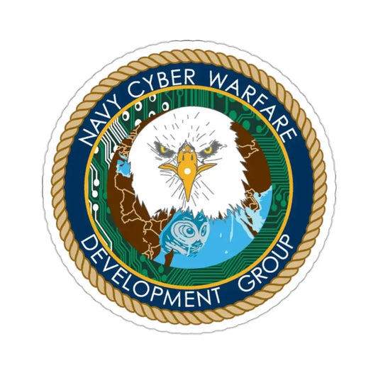 Navy Cyber Warfare Development Group (U.S. Navy) STICKER Vinyl Kiss-Cut Decal 2 Inch White - The Sticker Space