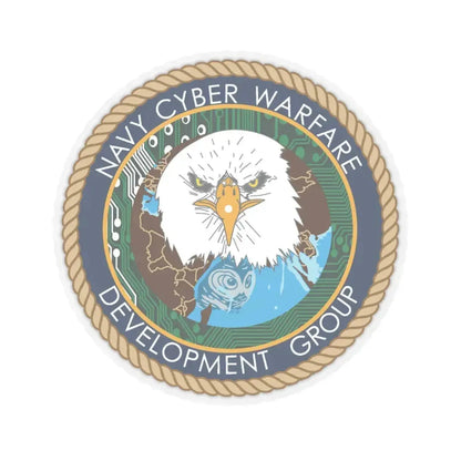 Navy Cyber Warfare Development Group (U.S. Navy) STICKER Vinyl Kiss-Cut Decal 6 Inch Transparent - The Sticker Space