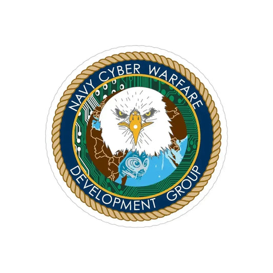 Navy Cyber Warfare Development Group (U.S. Navy) Transparent STICKER Die-Cut Vinyl Decal 6 Inch Transparent - The Sticker Space