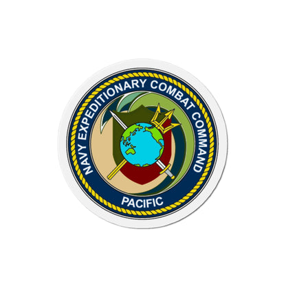 Navy Expeditionary Combat Command Pacific NECC Pacific (U.S. Navy) Die-Cut Magnet-3" x 3"-The Sticker Space