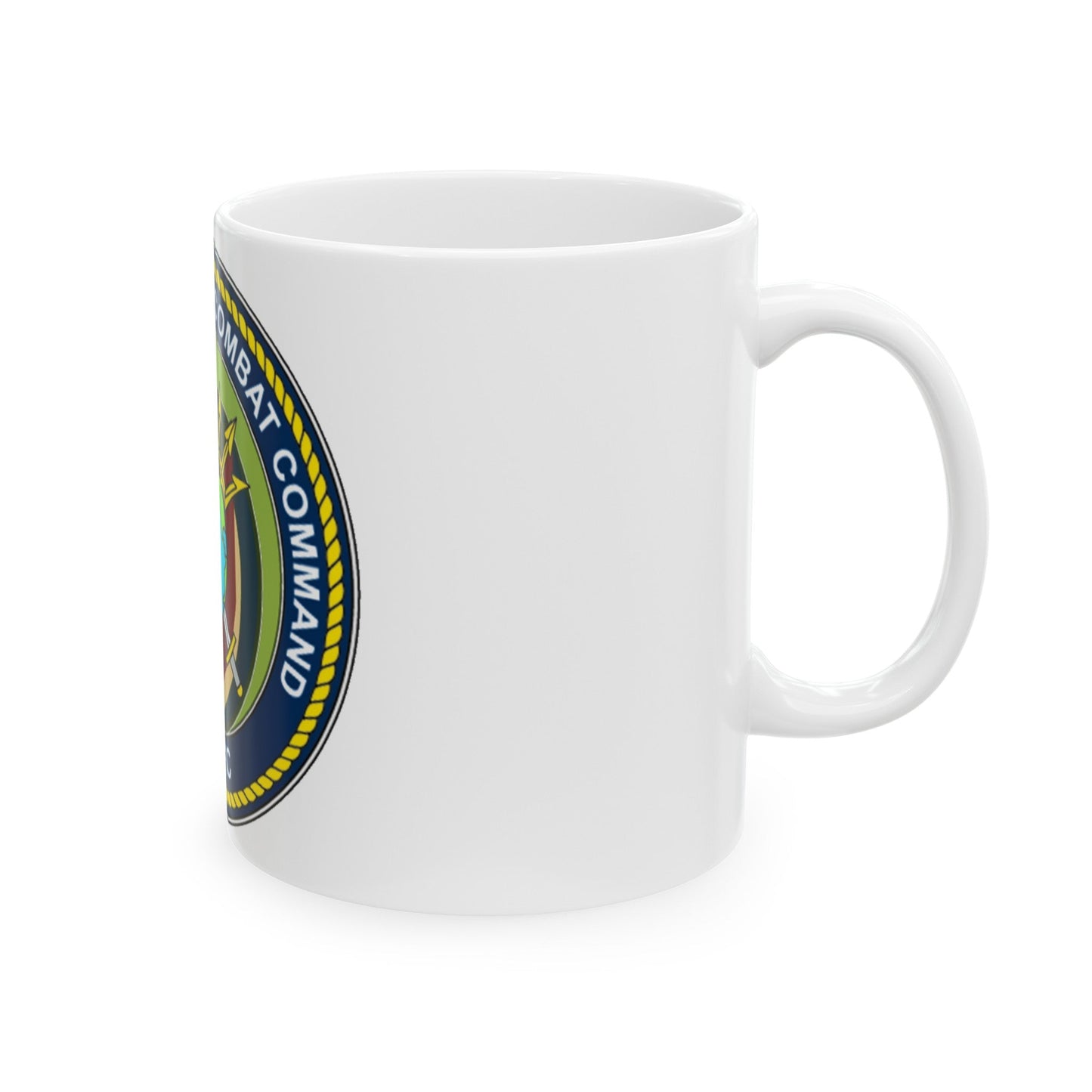 Navy Expeditionary Combat Command Pacific NECC Pacific (U.S. Navy) White Coffee Mug-The Sticker Space