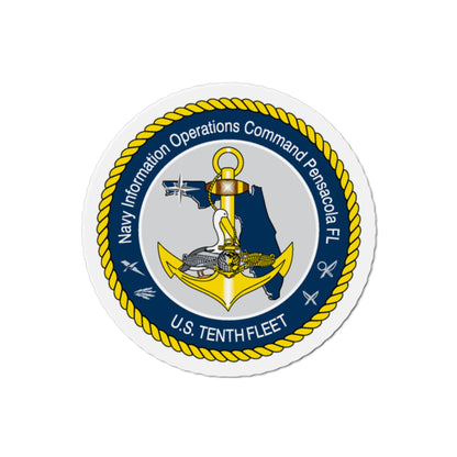 Navy Information Operations Command Pensacola FL US Tenth Fleet (U.S. Navy) Die-Cut Magnet-2" x 2"-The Sticker Space