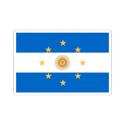 Navy Jack of Argentina 1818 (Argentina) STICKER Vinyl Kiss-Cut Decal 2 Inch White - The Sticker Space