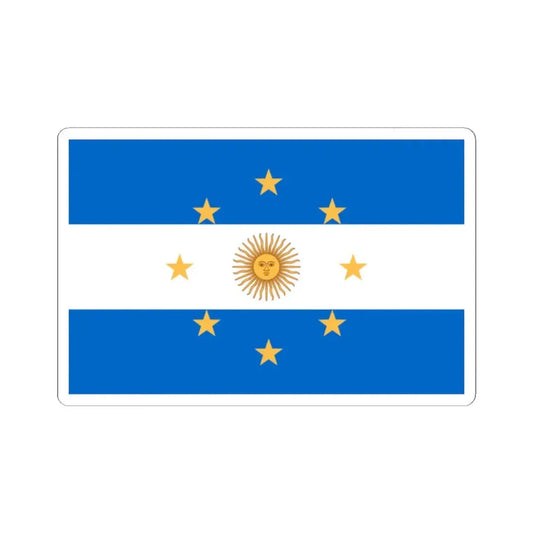 Navy Jack of Argentina 1818 (Argentina) STICKER Vinyl Kiss-Cut Decal 2 Inch White - The Sticker Space