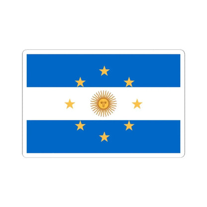 Navy Jack of Argentina 1818 - STICKER Vinyl Kiss-Cut Decal 2 Inch White - The Sticker Space