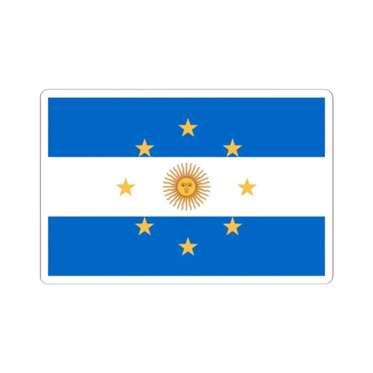 Navy Jack of Argentina 1818 - STICKER Vinyl Kiss-Cut Decal 2 Inch White - The Sticker Space