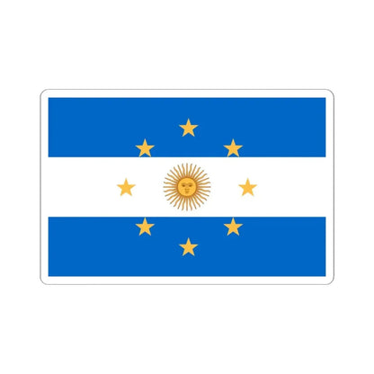 Navy Jack of Argentina 1818 - STICKER Vinyl Kiss-Cut Decal 3 Inch White - The Sticker Space