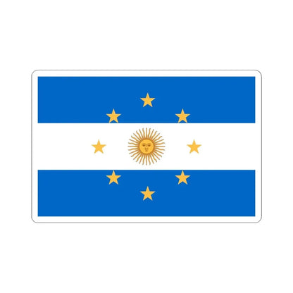 Navy Jack of Argentina 1818 - STICKER Vinyl Kiss-Cut Decal 6 Inch White - The Sticker Space