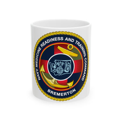 Navy Medicine Readiness and Training Command Bremerton (U.S. Navy) White Coffee Mug-11oz-The Sticker Space