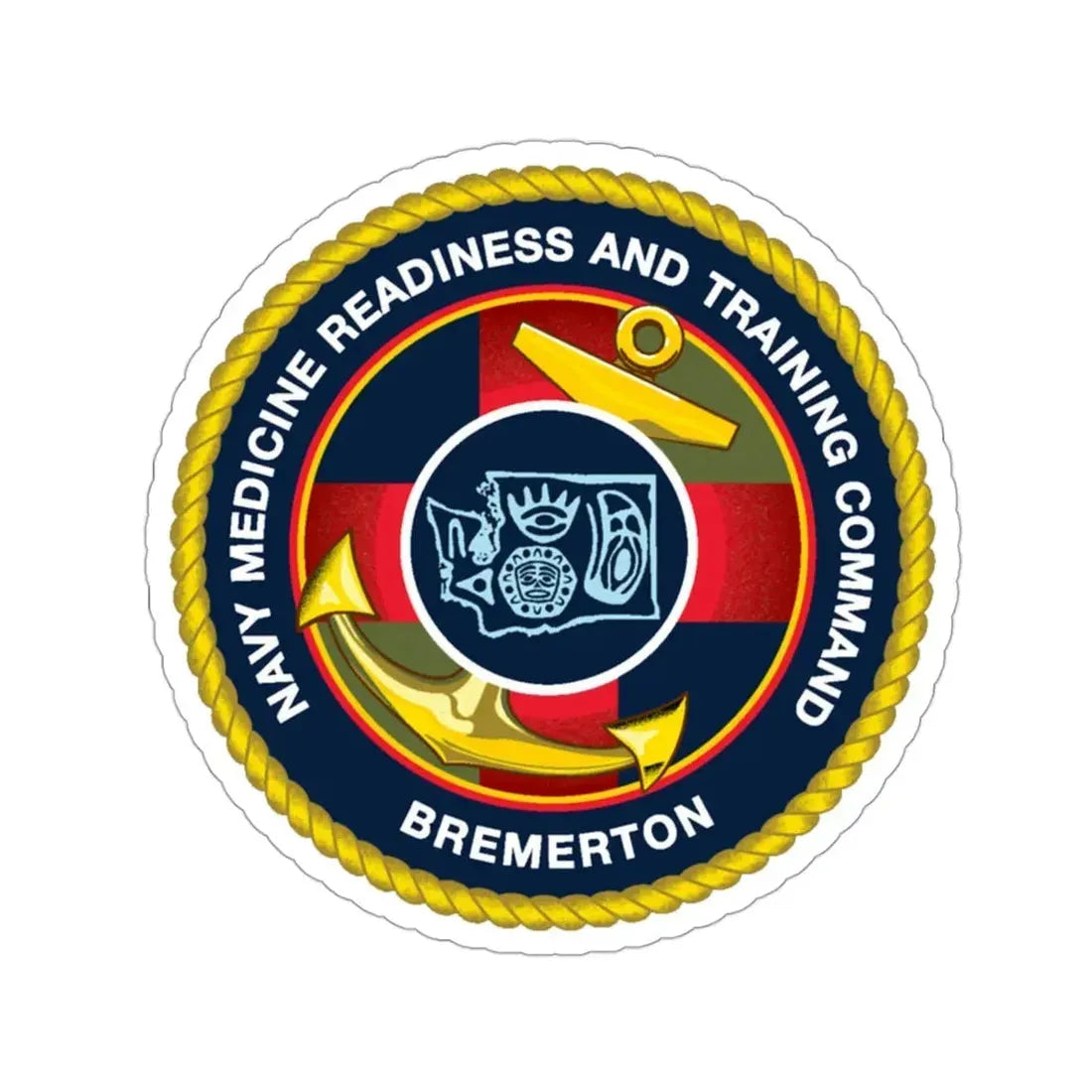 Navy Medicine Readiness and Training Command Bremerton (U.S. Navy) STICKER Vinyl Die-Cut Decal - The Sticker Space