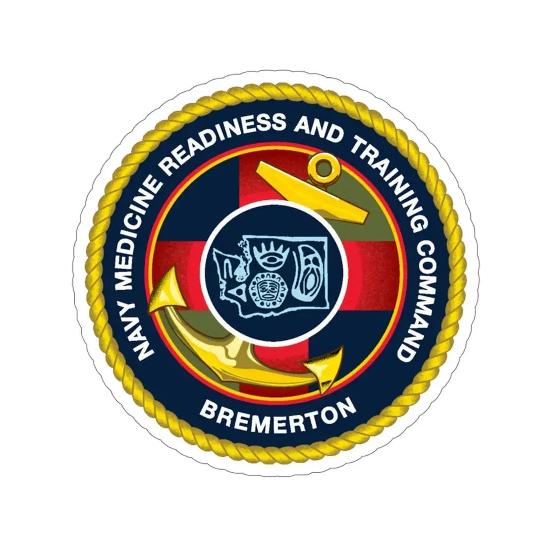 Navy Medicine Readiness and Training Command Bremerton (U.S. Navy) STICKER Vinyl Die-Cut Decal - The Sticker Space