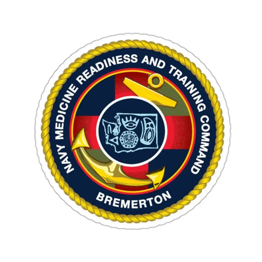 Navy Medicine Readiness and Training Command Bremerton (U.S. Navy) STICKER Vinyl Kiss-Cut Decal 2 Inch White - The Sticker Space