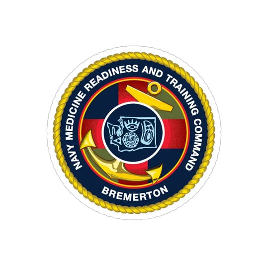 Navy Medicine Readiness and Training Command Bremerton (U.S. Navy) Transparent STICKER Die-Cut Vinyl Decal 6 Inch Transparent - The Sticker Space