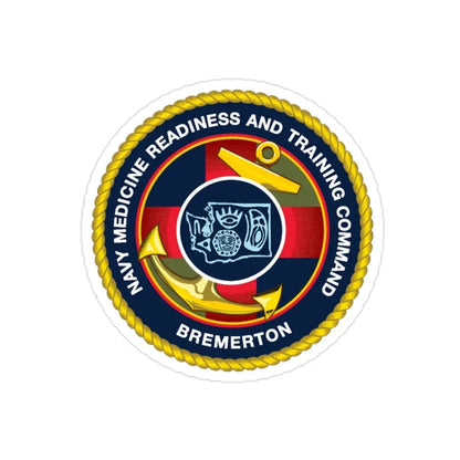 Navy Medicine Readiness and Training Command Bremerton (U.S. Navy) Transparent STICKER Die-Cut Vinyl Decal - The Sticker Space