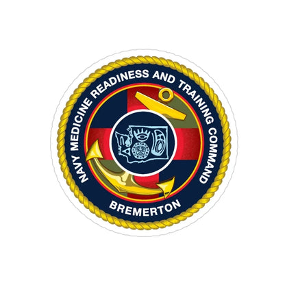 Navy Medicine Readiness and Training Command Bremerton (U.S. Navy) Transparent STICKER Die-Cut Vinyl Decal - The Sticker Space