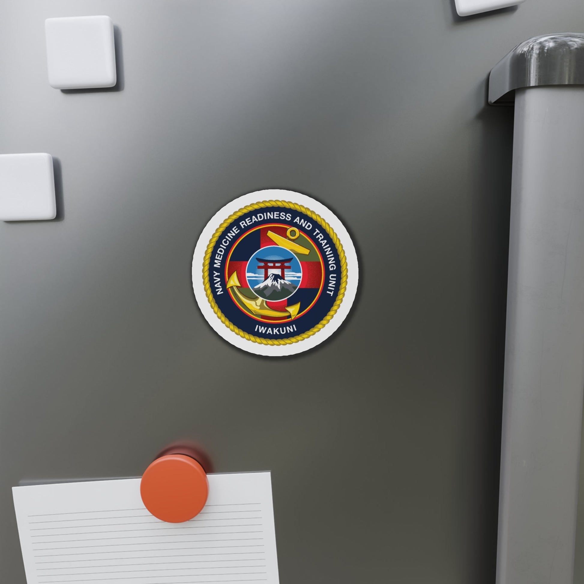 Navy Medicine Readiness and Training Unit Iwakuni (U.S. Navy) Die-Cut Magnet-The Sticker Space