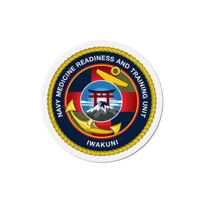 Navy Medicine Readiness and Training Unit Iwakuni (U.S. Navy) Die-Cut Magnet-3" x 3"-The Sticker Space