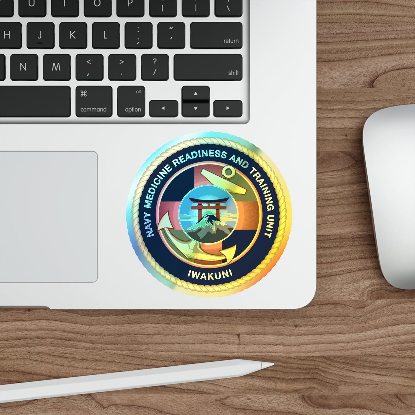 Navy Medicine Readiness and Training Unit Iwakuni (U.S. Navy) Holographic STICKER Die-Cut Vinyl Decal-The Sticker Space