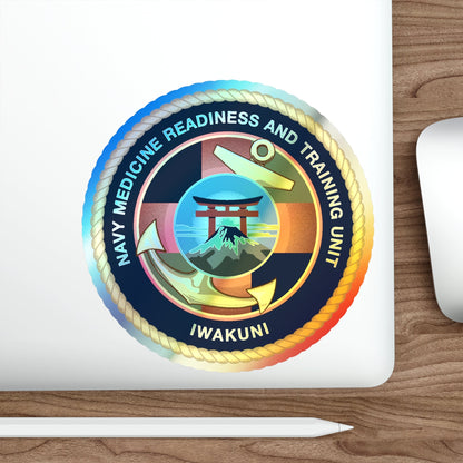 Navy Medicine Readiness and Training Unit Iwakuni (U.S. Navy) Holographic STICKER Die-Cut Vinyl Decal-The Sticker Space