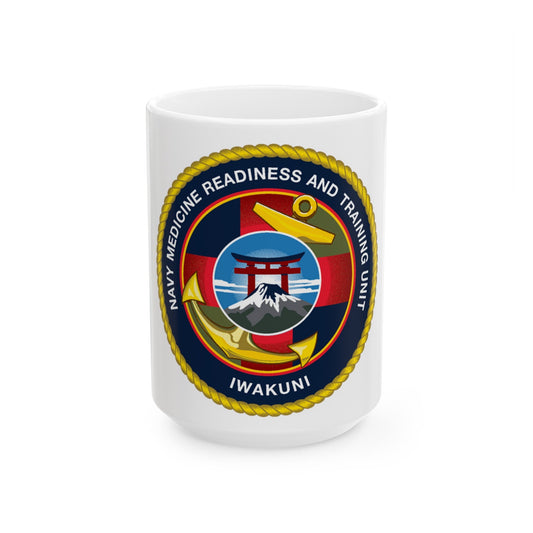 Navy Medicine Readiness and Training Unit Iwakuni (U.S. Navy) White Coffee Mug-15oz-The Sticker Space