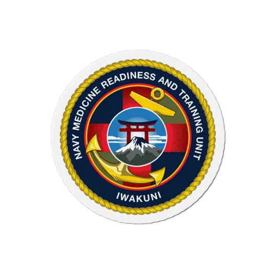 Navy Medicine Readiness and Training Unit Iwakuni (U.S. Navy) Refrigerator Magnet 2 Inch - The Sticker Space