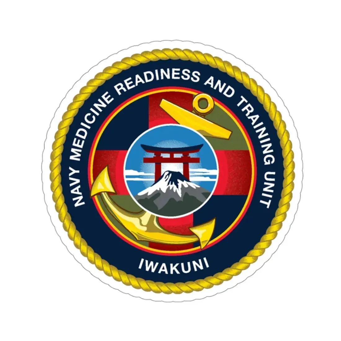 Navy Medicine Readiness and Training Unit Iwakuni (U.S. Navy) STICKER Vinyl Die-Cut Decal - The Sticker Space