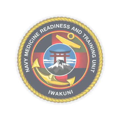 Navy Medicine Readiness and Training Unit Iwakuni (U.S. Navy) STICKER Vinyl Kiss-Cut Decal 6 Inch Transparent - The Sticker Space